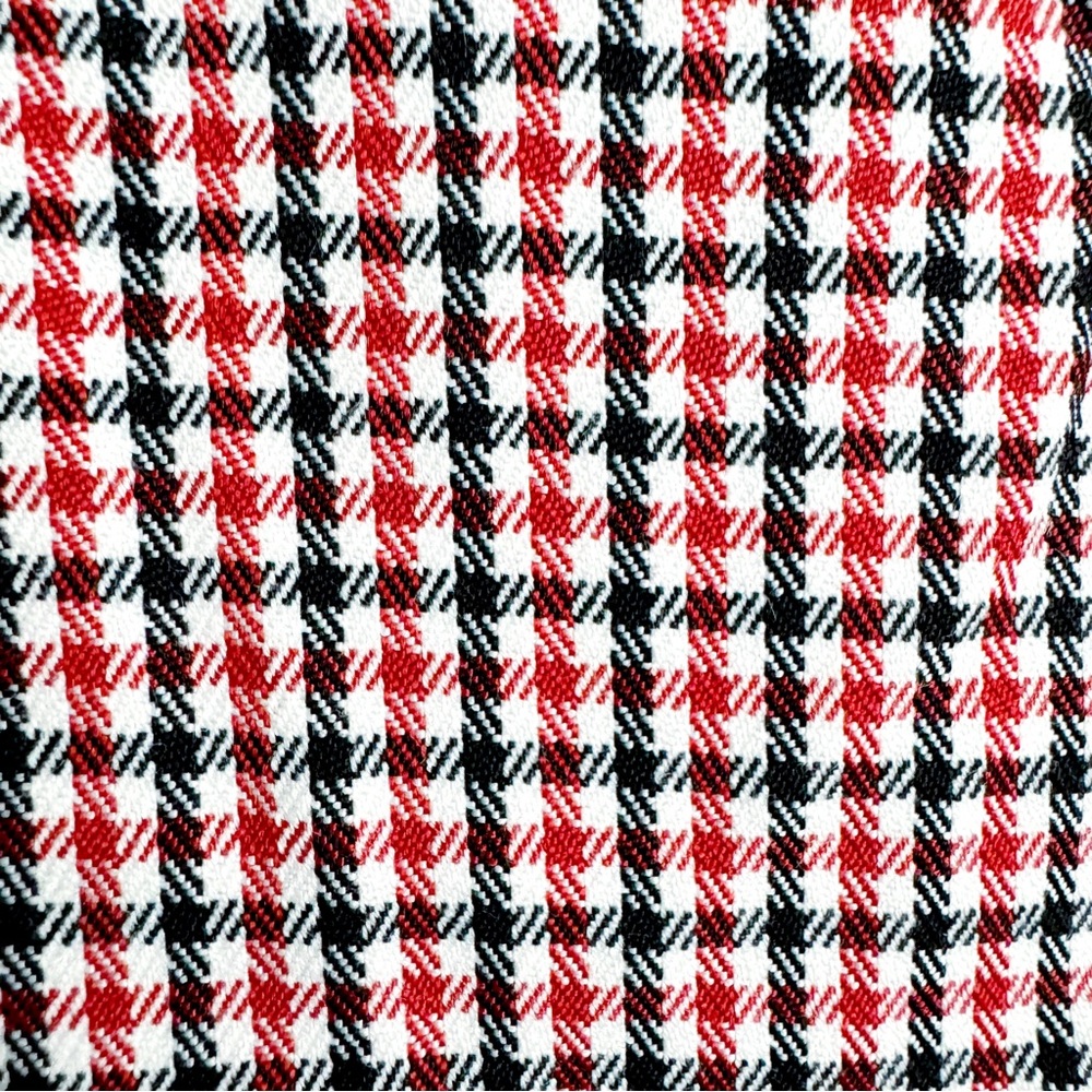 SOLD Anthropologie Mare Mare Houndstooth Tweed Romper NWT in Red & Black Large - Picture 12 of 16